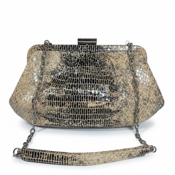 HOBO Handbags - Hobo Dove Crackle Exotic Animal Print Python Clutch Bag